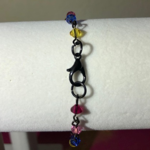 Rainbow Swarovski Crystals Bracelet/Earring Set - Picture 2 of 5